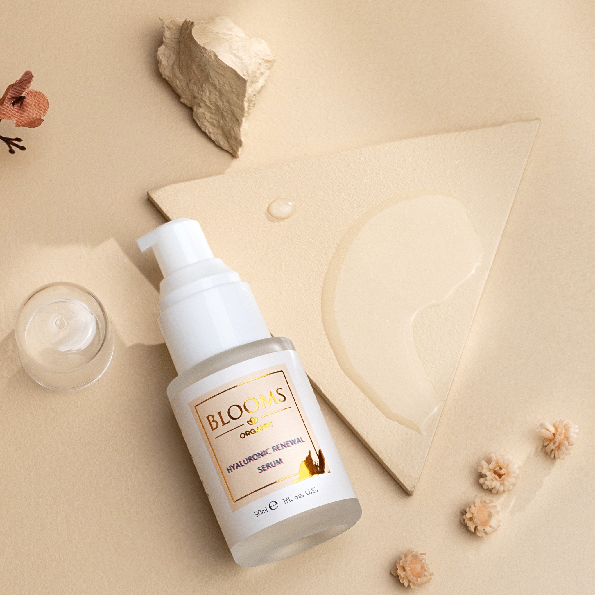 Hydrating Hyaluronic Acid Serum Dropper Application
