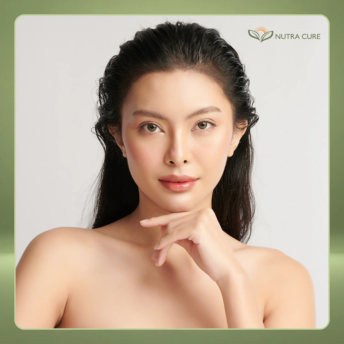 Nutra Cure customer skin transformation after treatment showing clear, radiant skin with GlowOne skincare in Pakistan