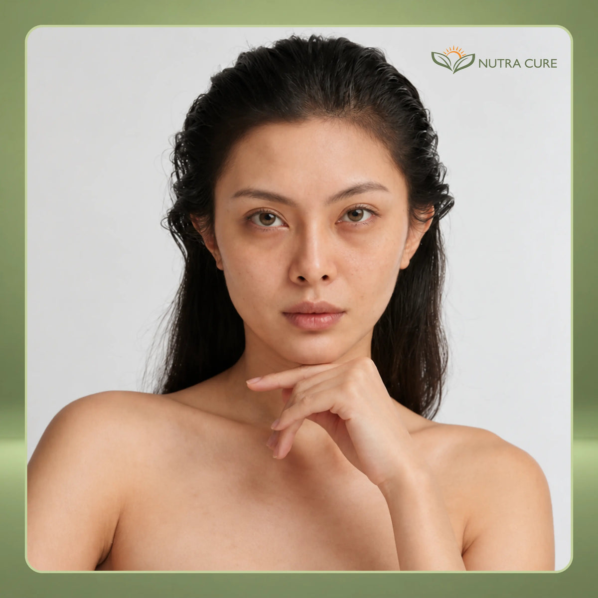 Nutra Cure customer skin transformation before treatment with GlowOne L-Glutathione skincare in Pakistan