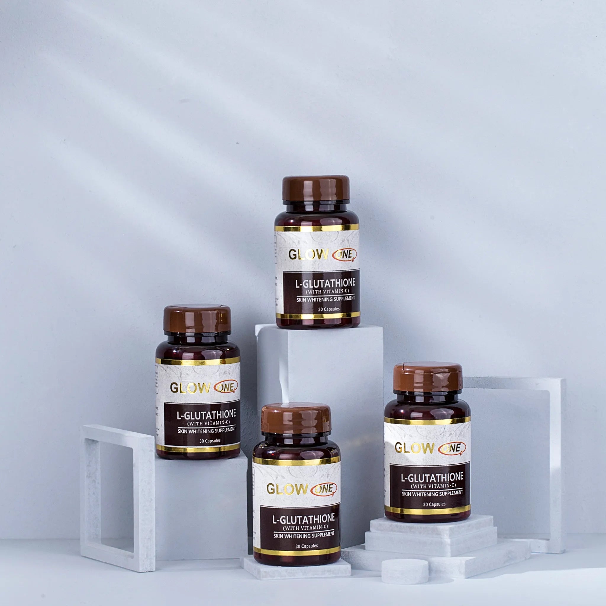 GlowOne glutathione capsules before after skin whitening results Pakistan
