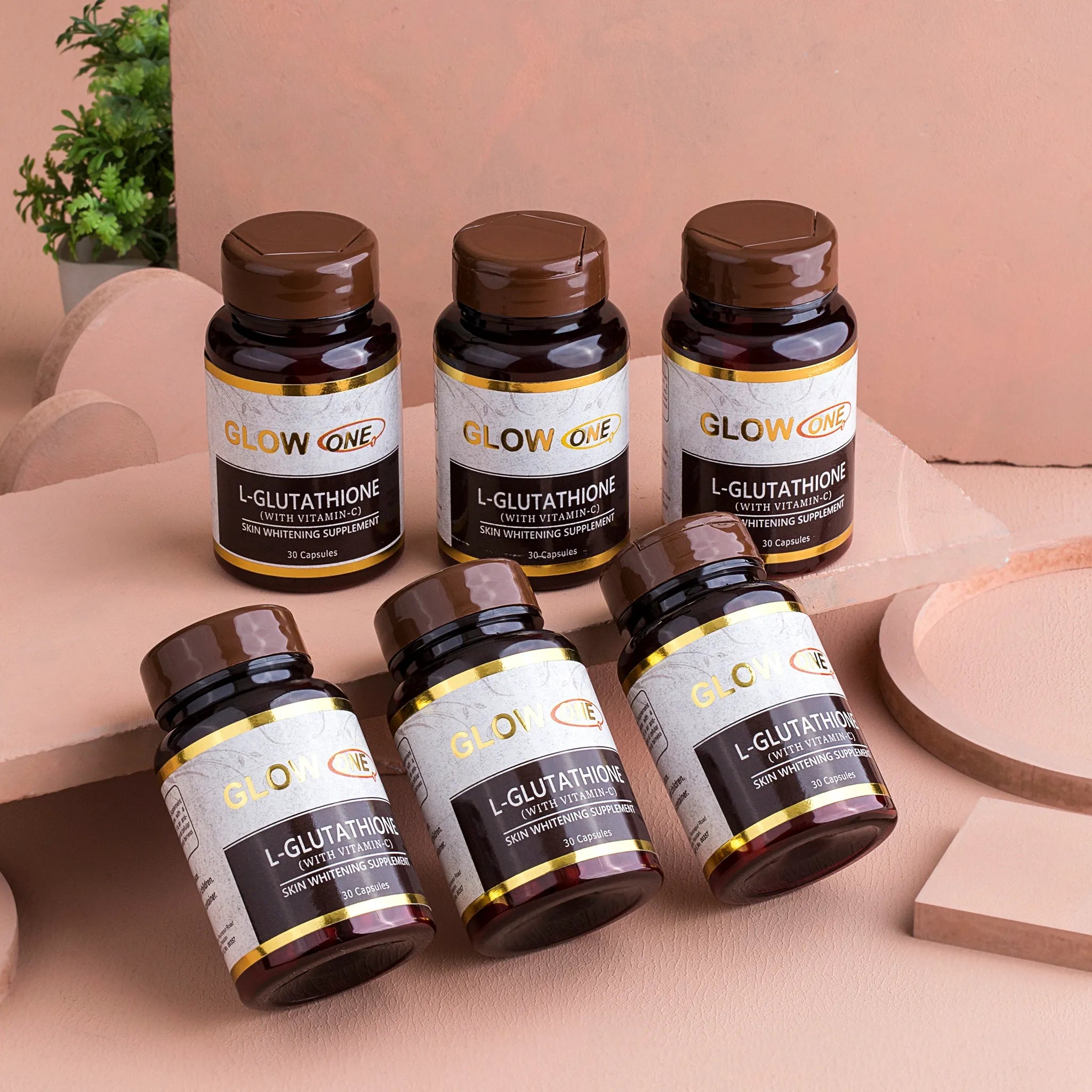 Nutra Cure GlowOne original skin whitening supplement packaging