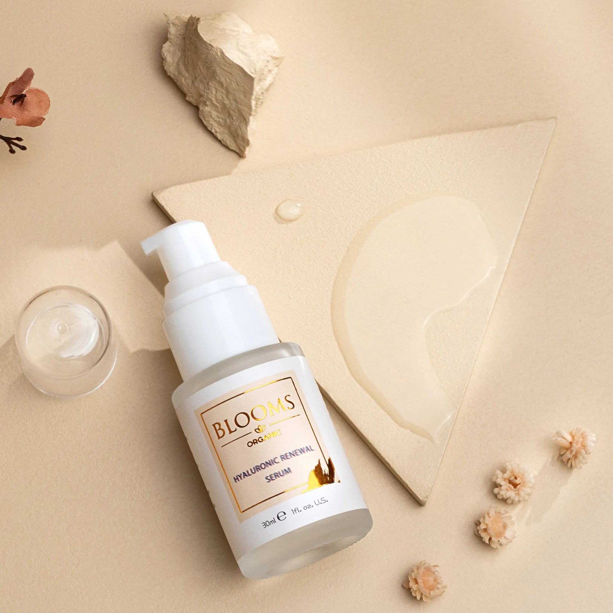 Hydrating Hyaluronic Acid Serum Dropper Application