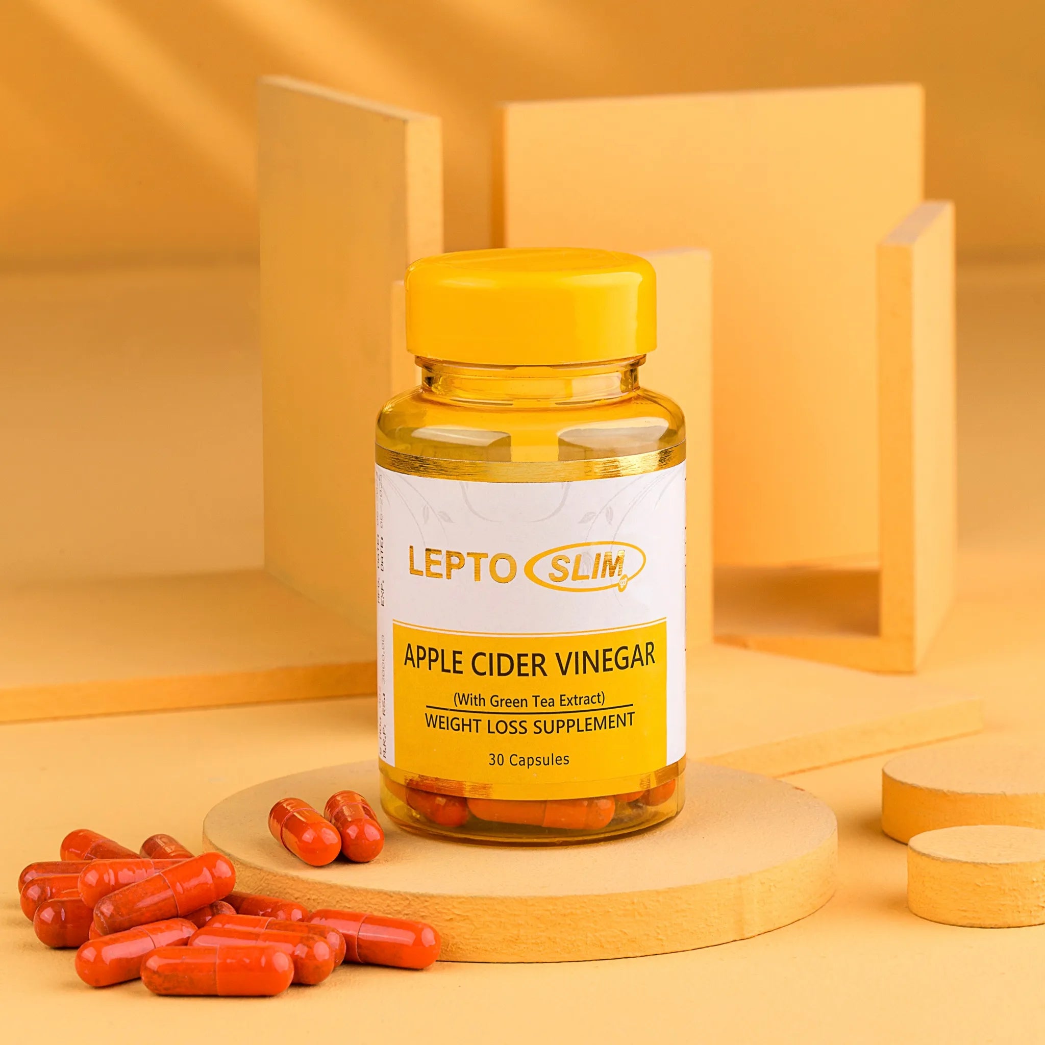 Nutra Cure Lepto Slim natural ACV metabolism supplement bottle