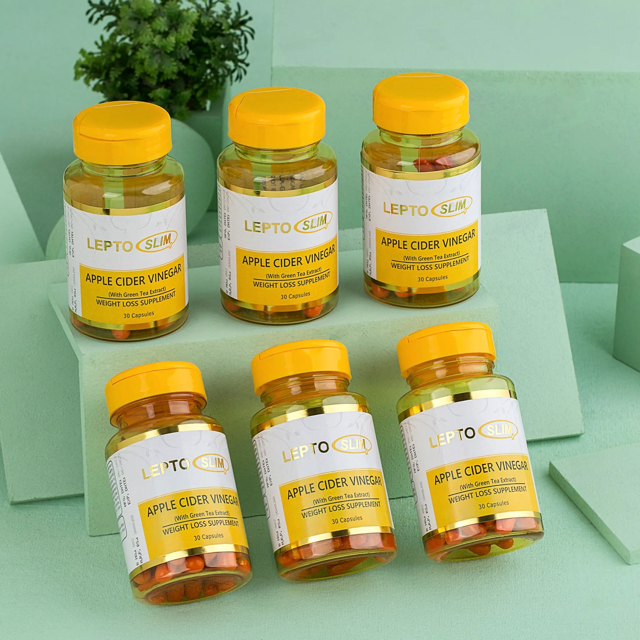 Lepto Slim Apple Cider Vinegar capsules value bundle discount pack of 6 in Pakistan